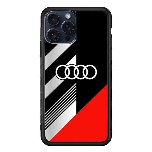Audi F1 Sport Logo iPhone 15 Pro Max Case | Slim Rubber Case for iPhone 15 Pro Max