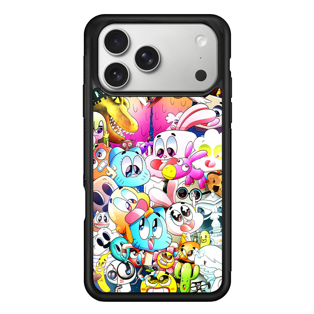 The Amazing World of Gumball Character iPhone 17 Pro Case | Slim Rubber Case for iPhone 17 Pro