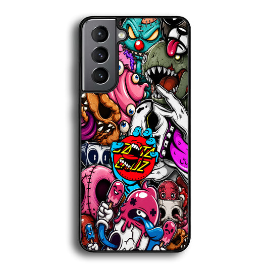 Santa Cruz Skateboard Nightmare Samsung Galaxy S21 Case | Slim Rubber Case for Samsung Galaxy S21