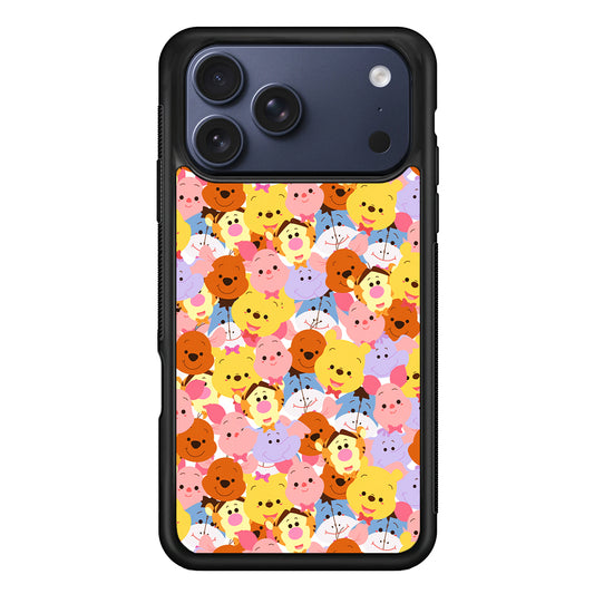 Faces of Winnie The Pooh and Friends iPhone 17 Pro Max Case | Slim Protective Cover for iPhone 17 Pro Max