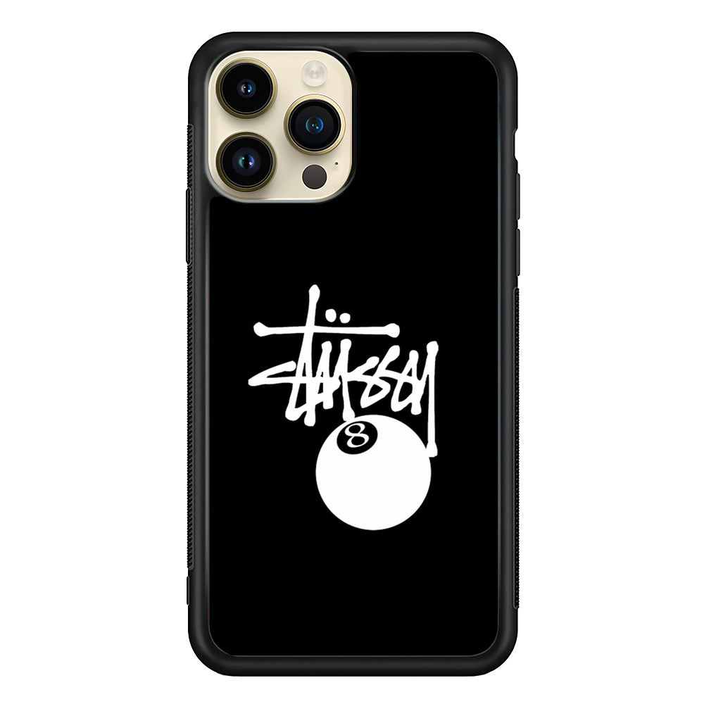 Stussy 8 Pool Ball iPhone 14 Pro Case | Slim Rubber Case for iPhone 14 Pro