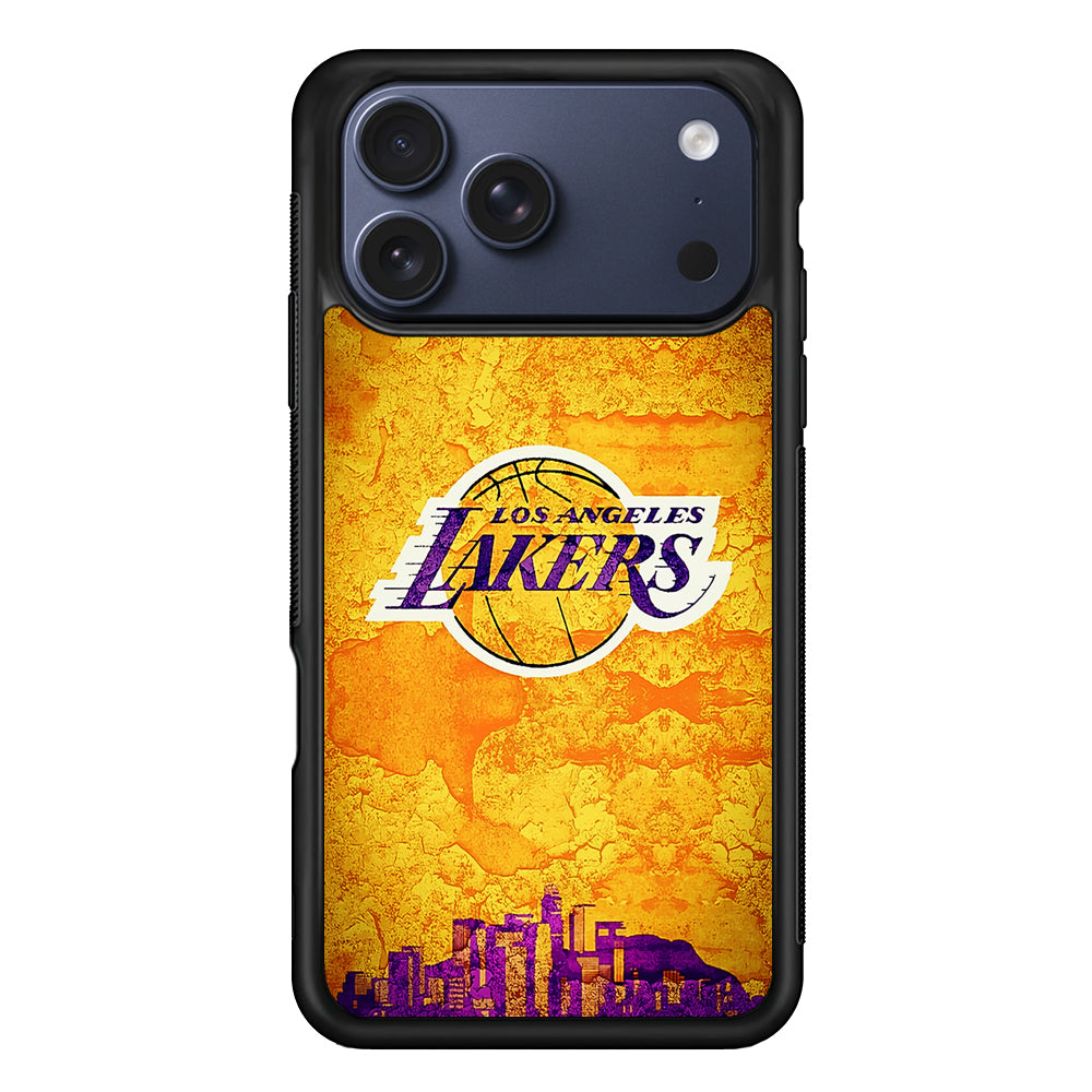 Los Angeles Lakers Pattern iPhone 17 Pro Max Case | Slim Protective Cover for iPhone 17 Pro Max