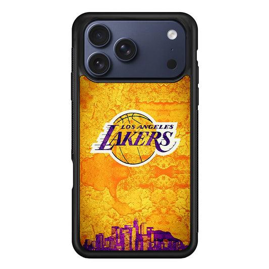 Los Angeles Lakers Pattern iPhone 17 Pro Max Case | Slim Protective Cover for iPhone 17 Pro Max
