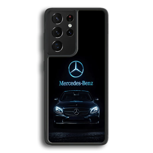 Mercedes-Benz Blue Dark Aesthetic Samsung Galaxy S22 Ultra Case | Slim Rubber Case for Samsung Galaxy S22 Ultra
