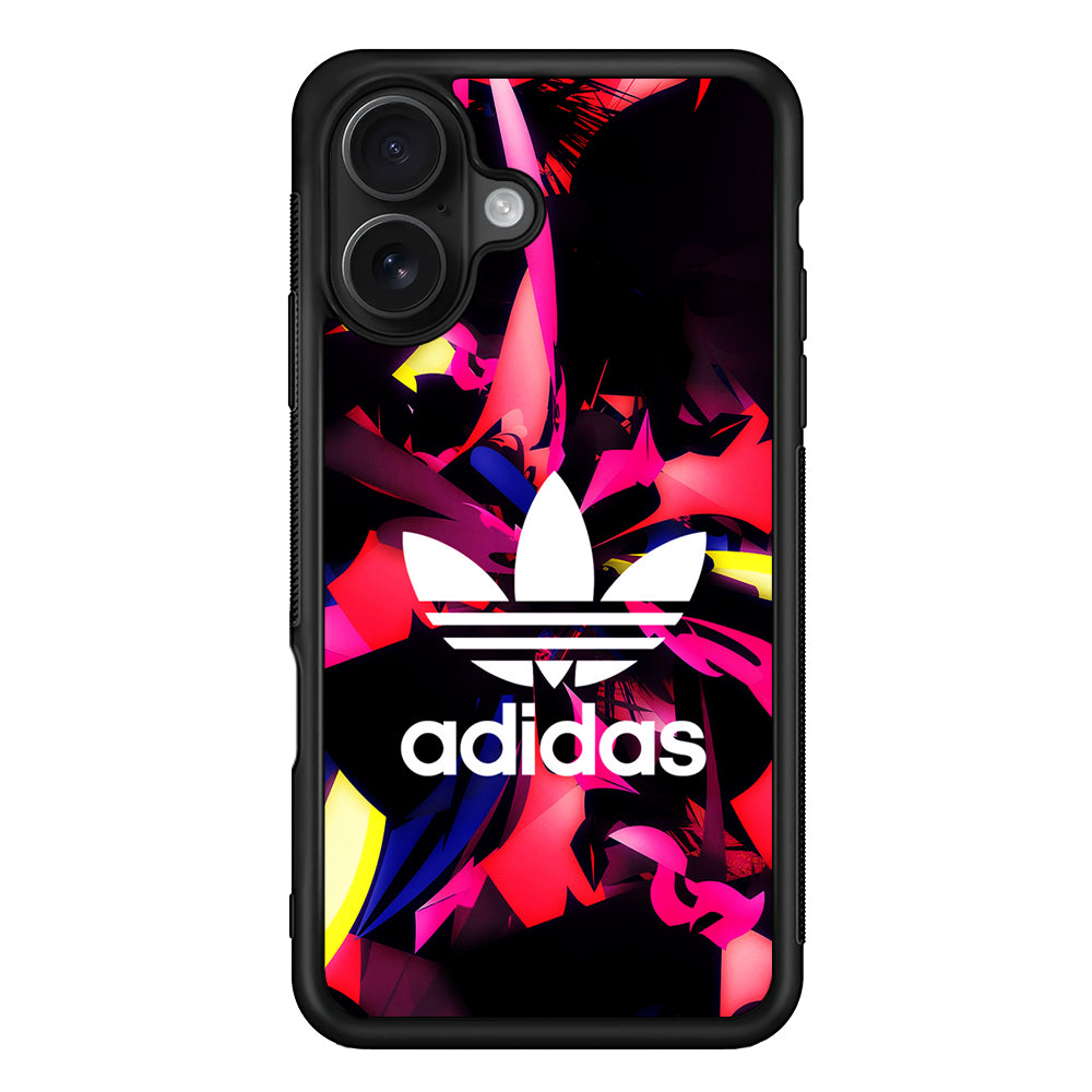 Adidas Logo Colorful Abstract iPhone 16 Case - Oxvistore