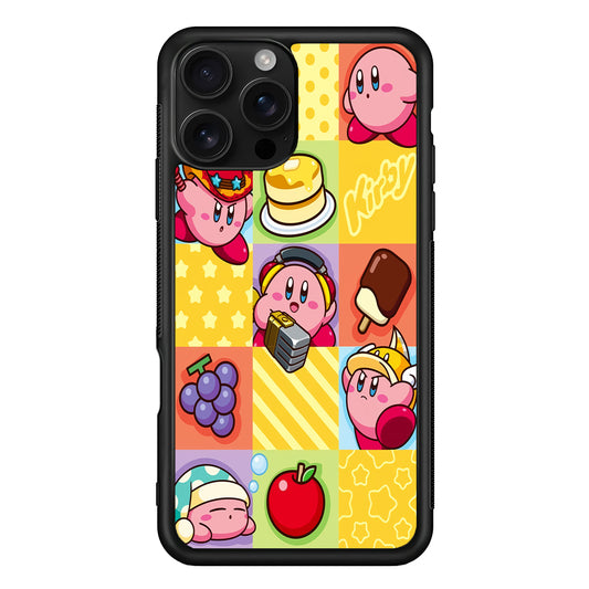 Cute Kirby Collage iPhone 16 Pro Case | Durable Protective Case for iPhone 16 Pro