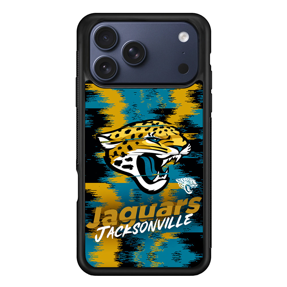 Jacksonville Jaguars Abstract Color iPhone 17 Pro Max Case | Slim Protective Cover for iPhone 17 Pro Max