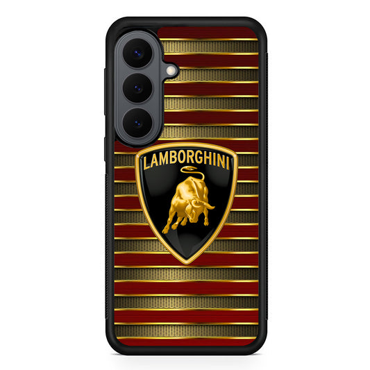 Lamborghini Red Gold Luxury Samsung Galaxy S26 Plus Case | Slim Rubber Case for Samsung Galaxy S26 Plus