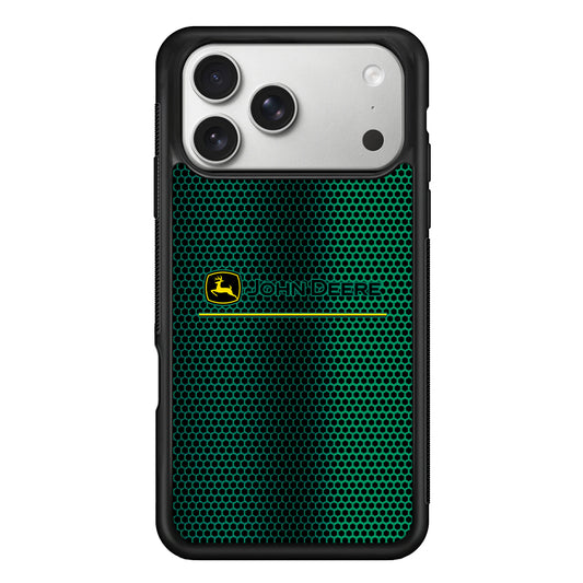 John Deere Luxury Hexagon iPhone 17 Pro Case | Slim Rubber Case for iPhone 17 Pro