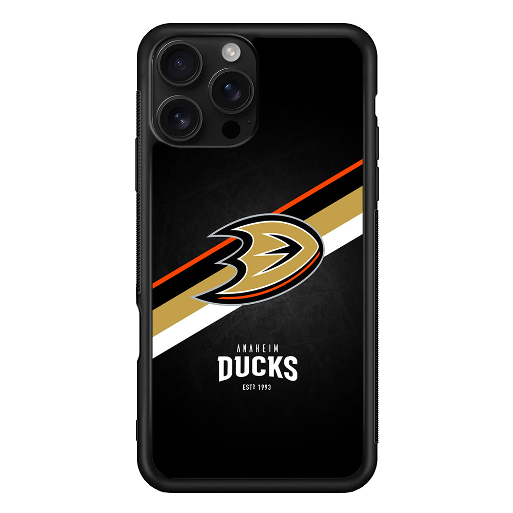 Anaheim Ducks Logo iPhone 16 Pro Case | Durable Protective Case for iPhone 16 Pro