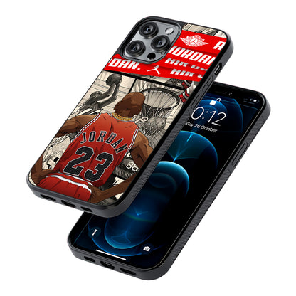 Air Jordan Looking at Victory 2D Rubber Phone Case | Slim Protective Phone Case