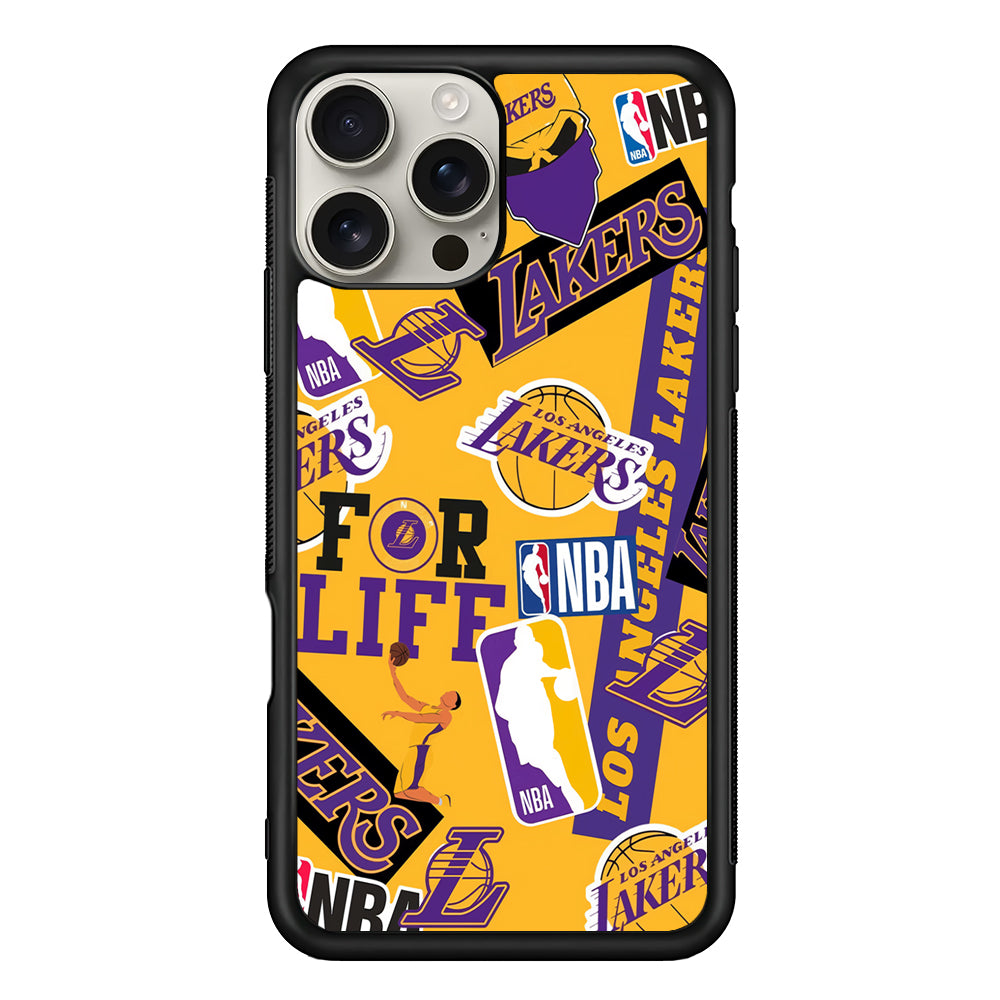 Los Angeles Lakers Aesthetic iPhone 16 Pro Max Case | Stylish Protective Case for iPhone 16 Pro Max