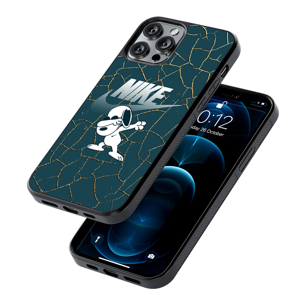 Nike and Snoopy Snoop Dab 2D Rubber Phone Case | Slim Protective Phone Case