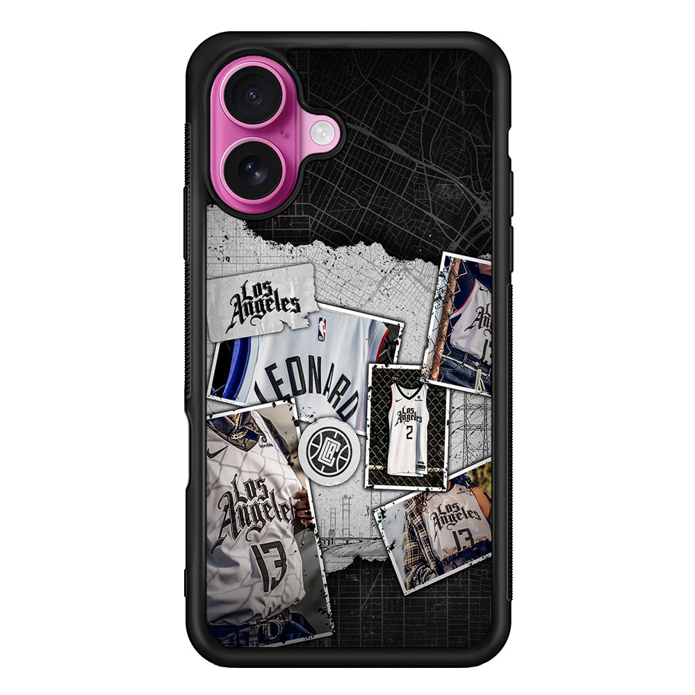 LA Clippers Jersey iPhone 17 Case | Slim Protective Rubber Phone Cover