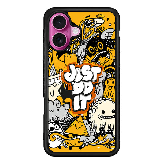 Nike Make Smile with Doodle iPhone 17 Case - Slim Rubber Case for iPhone 17
