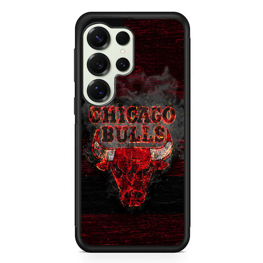 Chicago Bulls Burn Samsung Galaxy S25 Ultra Case | Durable Rubber Case for Samsung Galaxy S25 Ultra