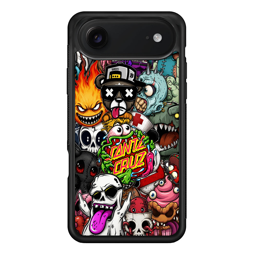 Santa Cruz Skateboard Monster iPhone 17 Air Case | Slim Rubber Case for iPhone 17 Air