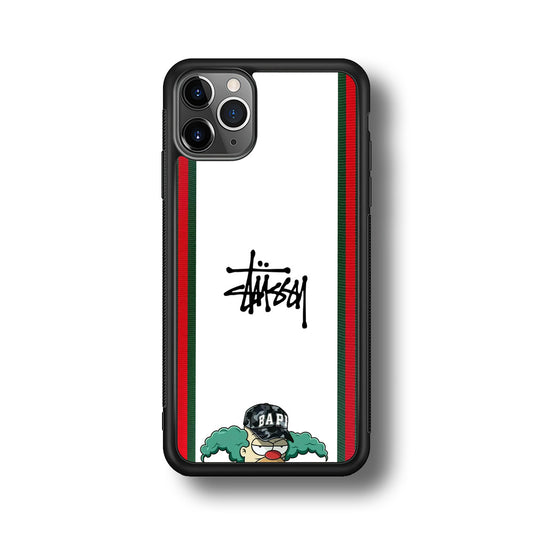 Stussy Homer Simpson iPhone 11 Pro Max Case | Slim Rubber Case for iPhone 11 Pro Max