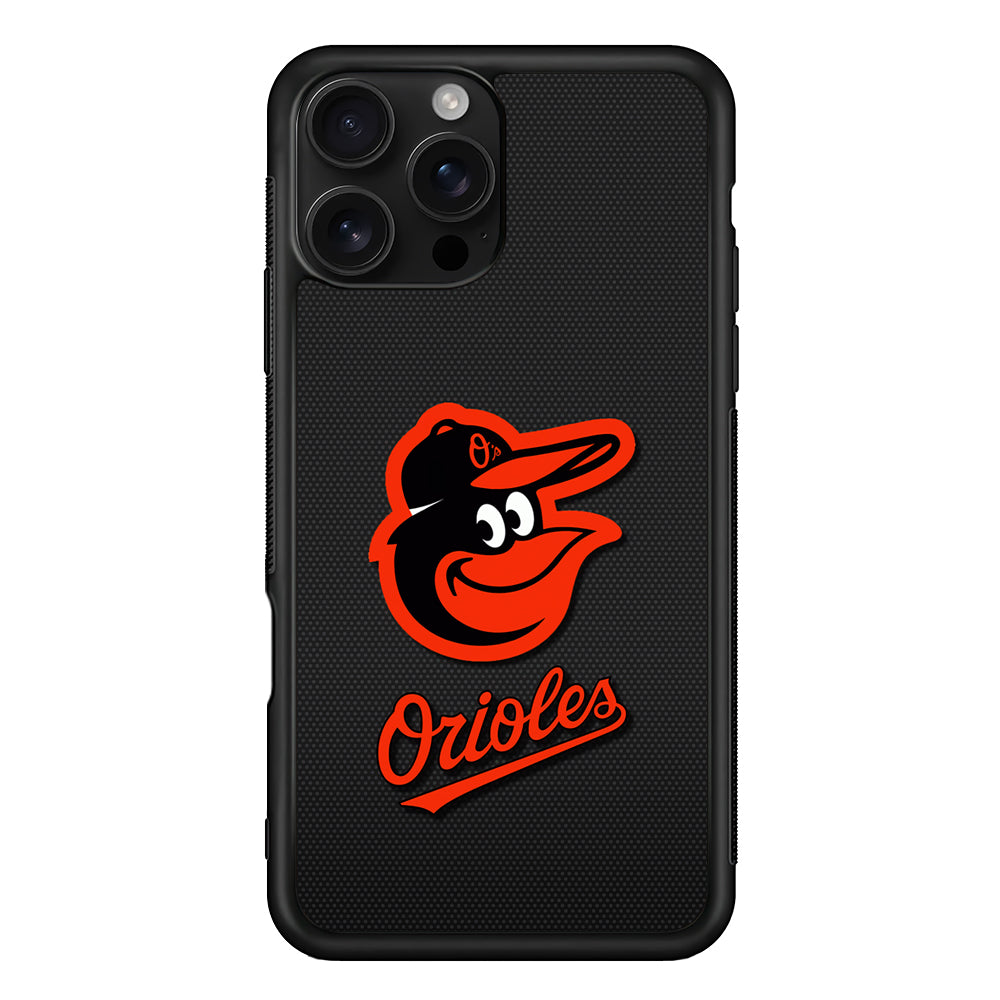 Baltimore Orioles Logo iPhone 16 Pro Case | Durable Protective Case for iPhone 16 Pro