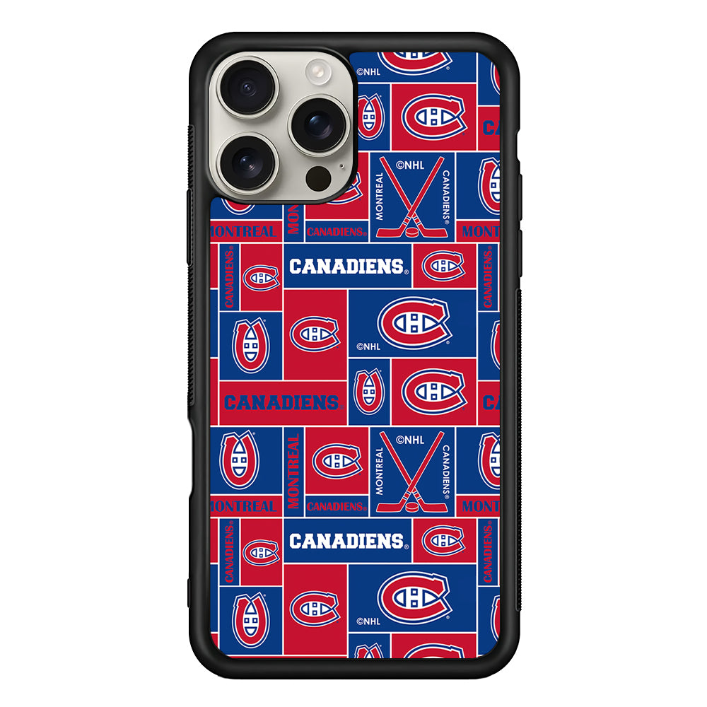 Montreal Canadiens Pattern iPhone 16 Pro Max Case | Stylish Protective Case for iPhone 16 Pro Max