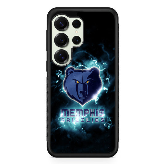 Memphis Grizzlies Lightning Samsung Galaxy S25 Ultra Case | Durable Rubber Case for Samsung Galaxy S25 Ultra