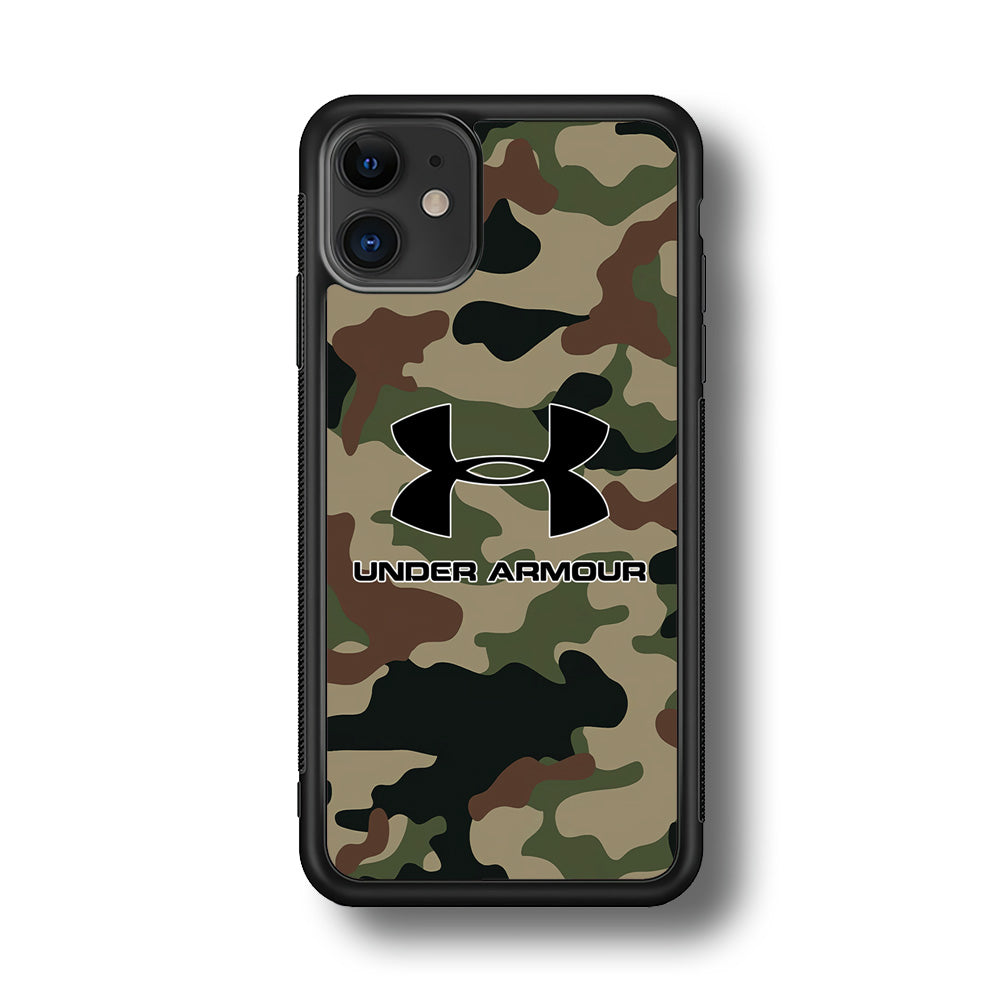 Under Armour Green Camo iPhone 12 Case | Slim Rubber Case for iPhone 12