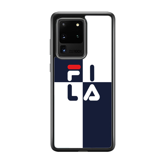 Fila Box Word Samsung Galaxy S20 Ultra Case | Slim Rubber Case for Samsung Galaxy S20 Ultra