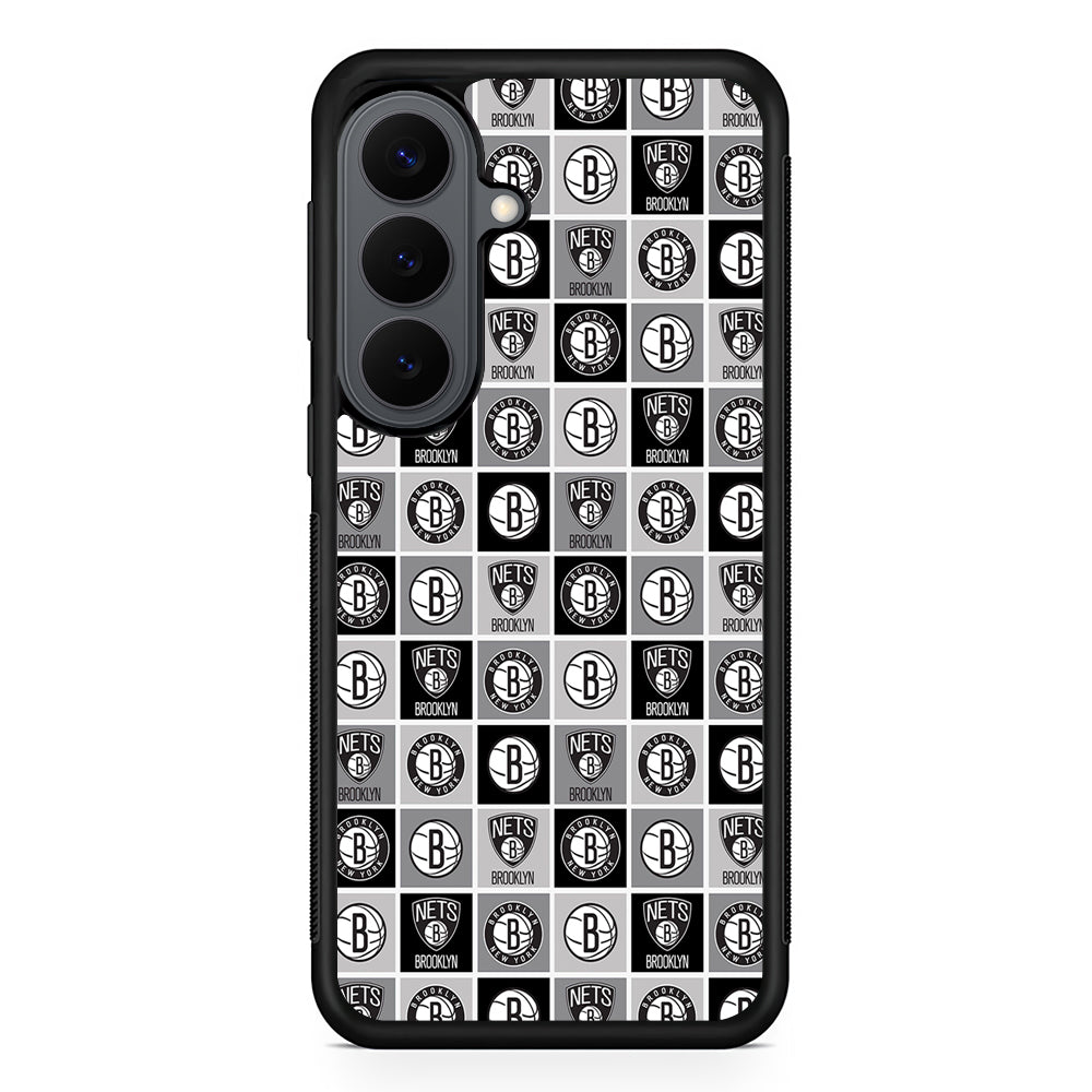 Brooklyn Nets Pattern Samsung Galaxy S26 Plus Case | Slim Rubber Case for Samsung Galaxy S26 Plus