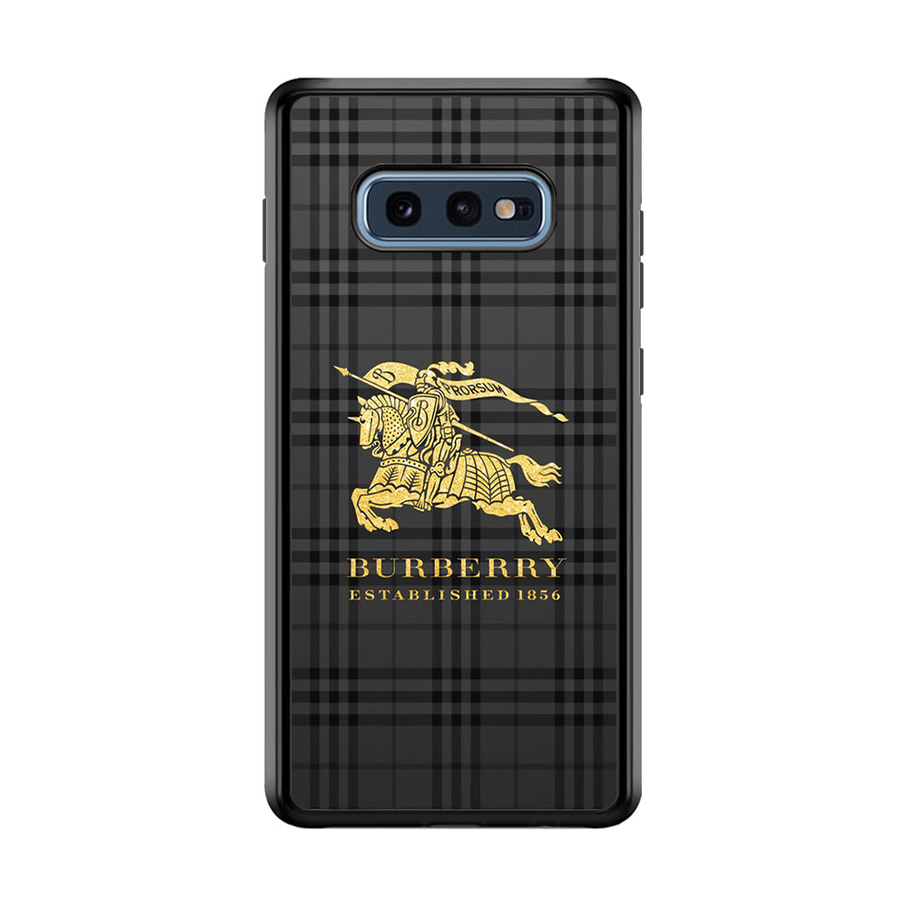 Burberry Simple Dark Grey Samsung Galaxy S10E Case | Slim Rubber Case for Samsung Galaxy S10E