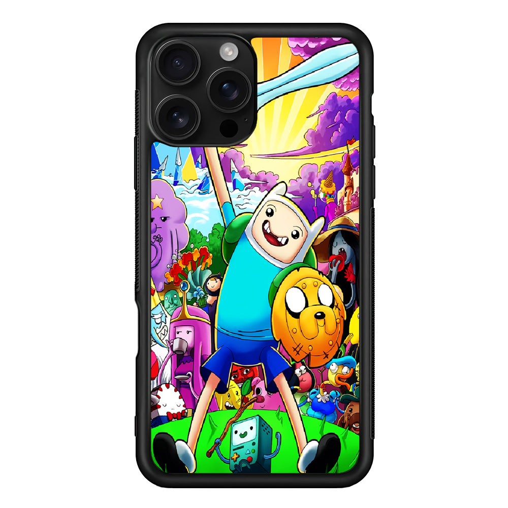 Adventure Time Poster Colorfull iPhone 16 Pro Case | Durable Protective Case for iPhone 16 Pro