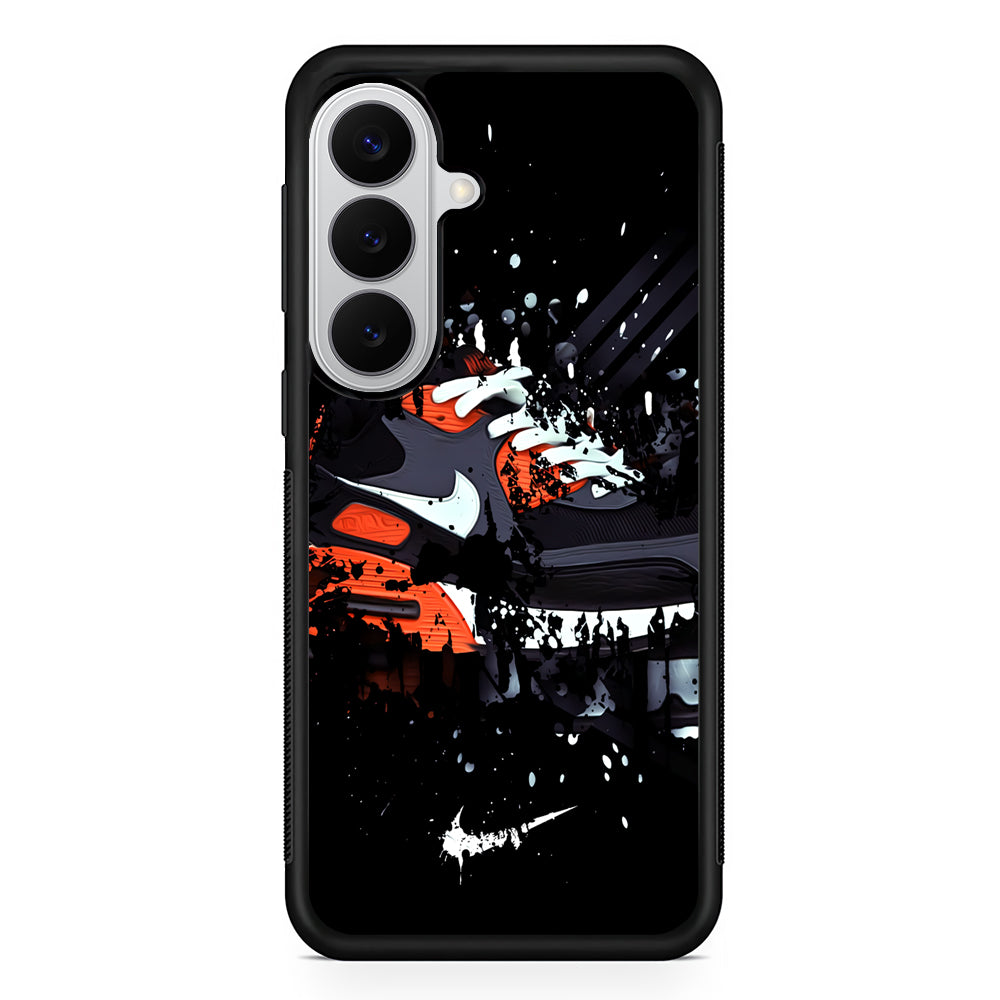 Nike Black Ink Splash Samsung Galaxy S26 Case | Slim Samsung Galaxy S26 Rubber Case