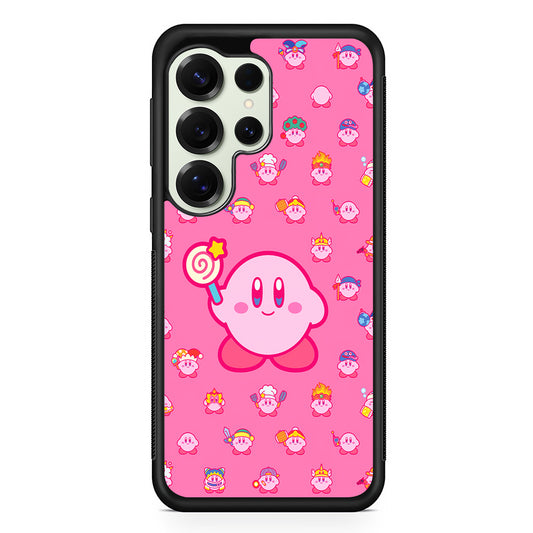 Kirby and His Transformation Forms Samsung Galaxy S25 Ultra Case | Durable Rubber Case for Samsung Galaxy S25 Ultra