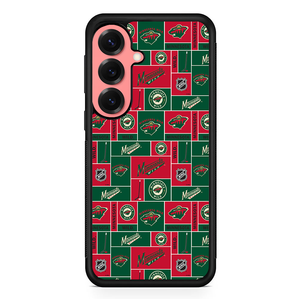Minnesota Wild Pattern Samsung Galaxy S25 Case | Protective Case for Samsung Galaxy S25