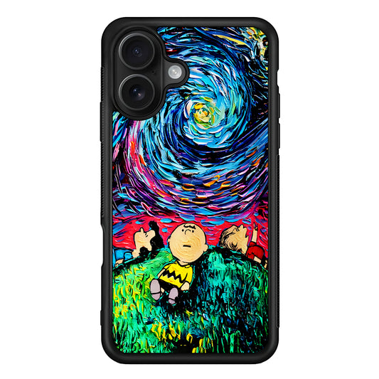 Charlie Friends Starry Night iPhone 16 Case - Oxvistore