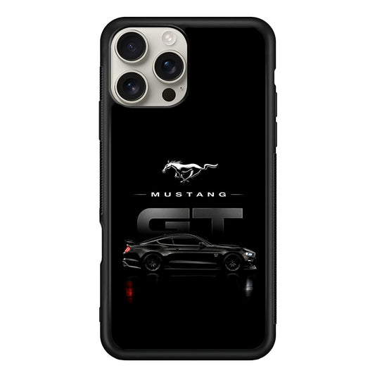 Ford Mustang GT Midnight iPhone 16 Pro Max Case | Slim Rubber Case for iPhone 16 Pro Max