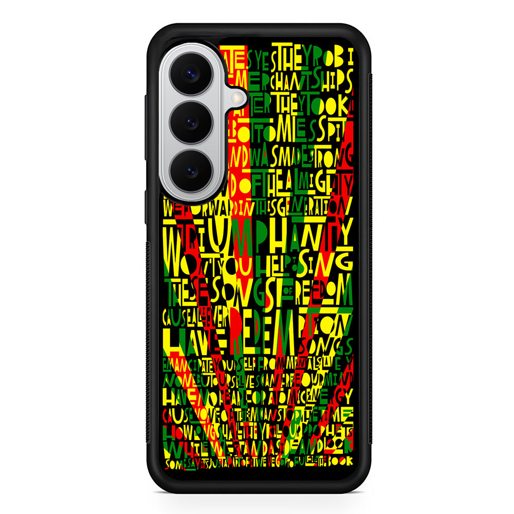 Bob Marley Redemption Song Samsung Galaxy S26 Case | Protective Rubber Cover