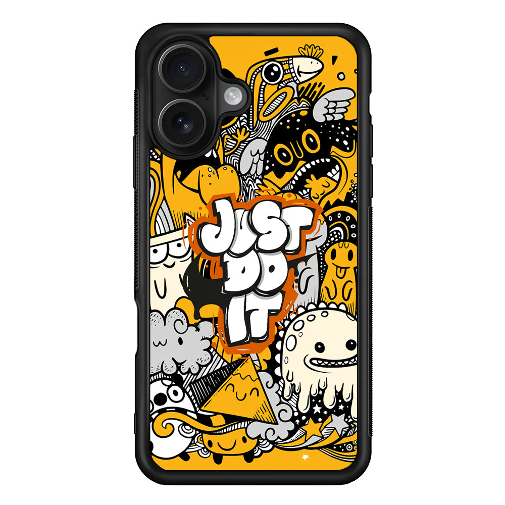 Nike Make Smile with Doodle iPhone 16 Case - Oxvistore