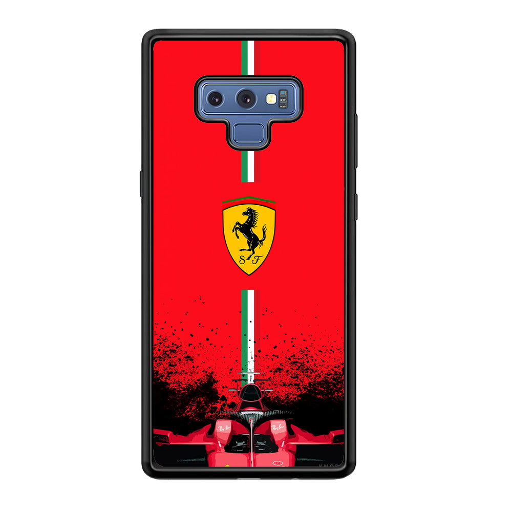 Ferrari Luxury Car Logo Samsung Galaxy Note 9 Case | Slim Rubber Case for Samsung Galaxy Note 9