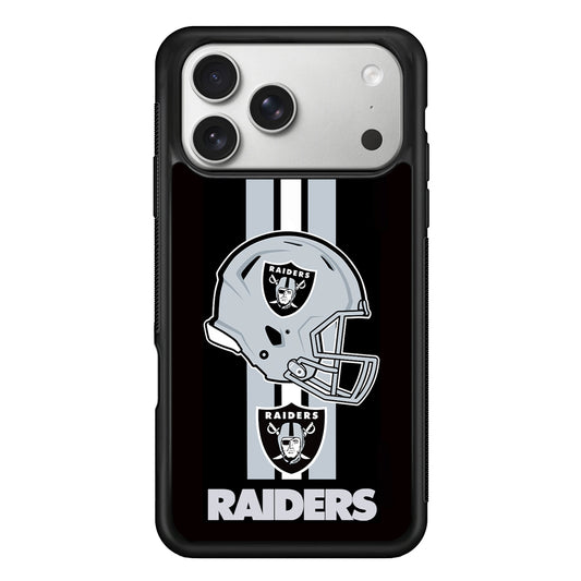 Las Vegas Raiders Helmet iPhone 17 Pro Case | Slim Rubber Case for iPhone 17 Pro