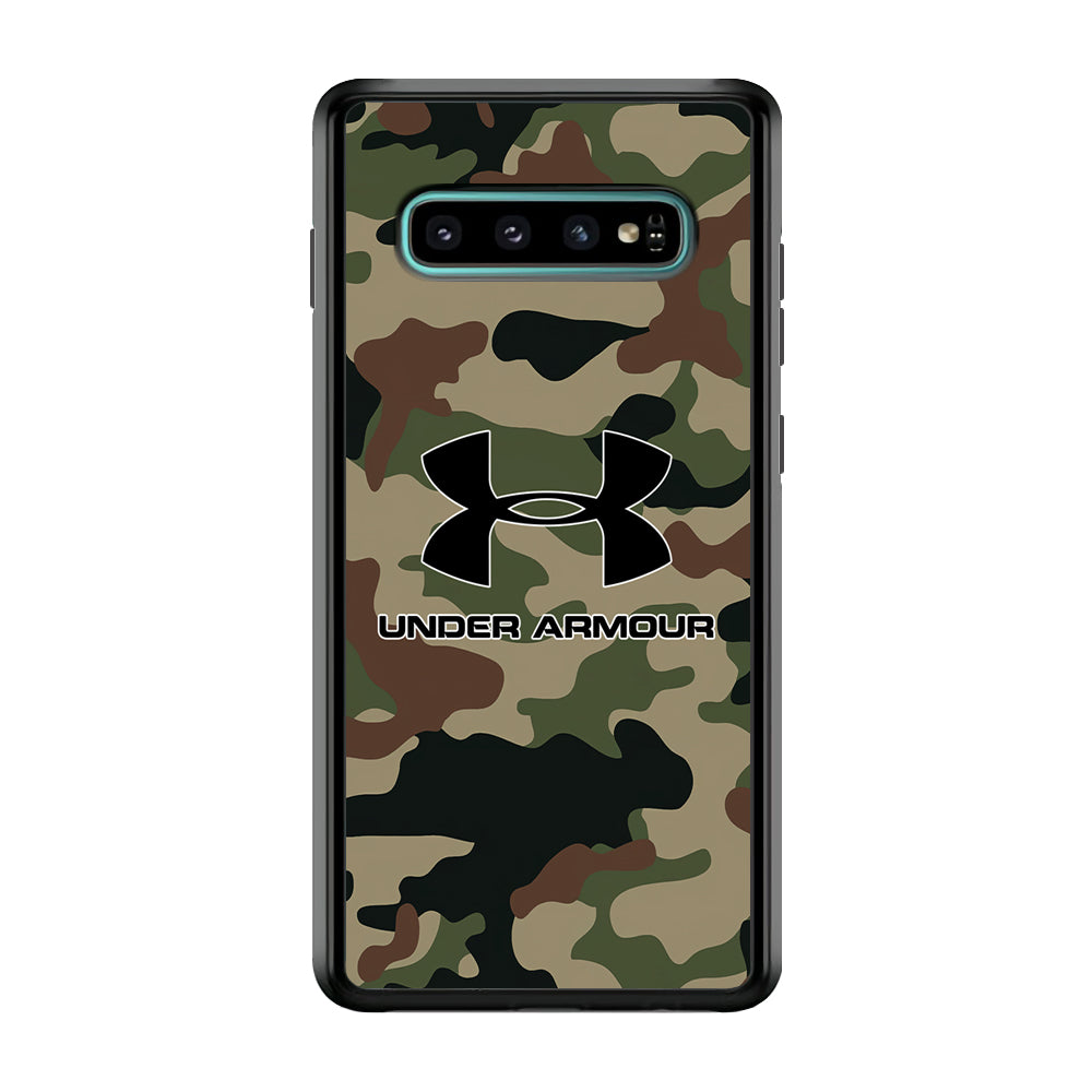 Under Armour Green Camo Samsung Galaxy S10 Plus Case | Slim Rubber Case for Samsung Galaxy S10 Plus