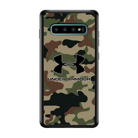 Under Armour Green Camo Samsung Galaxy S10 Plus Case | Slim Rubber Case for Samsung Galaxy S10 Plus