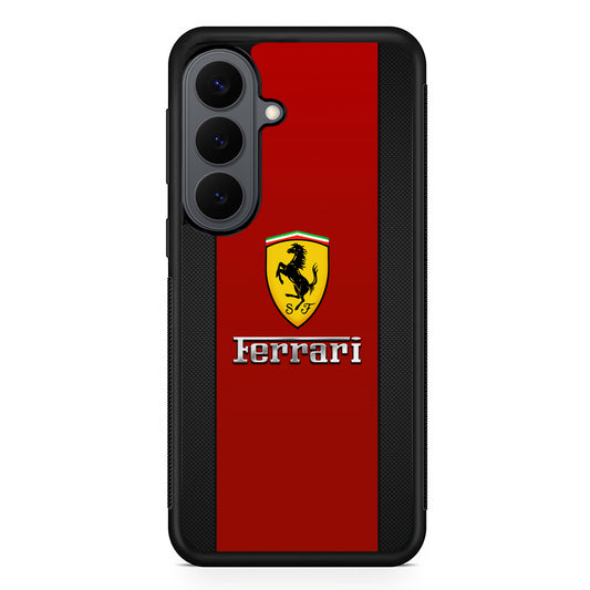 Ferrari Luxury Car Stripe Logo Samsung Galaxy S26 Plus Case | Slim Rubber Case for Samsung Galaxy S26 Plus