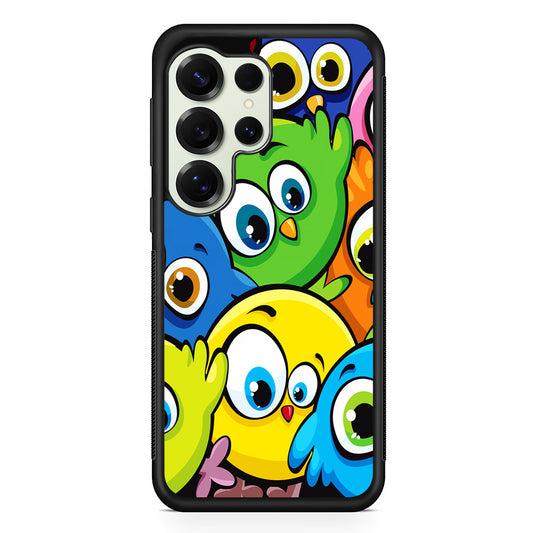 Funny Cartoon Birds Samsung Galaxy S25 Ultra Case | Durable Rubber Case for Samsung Galaxy S25 Ultra