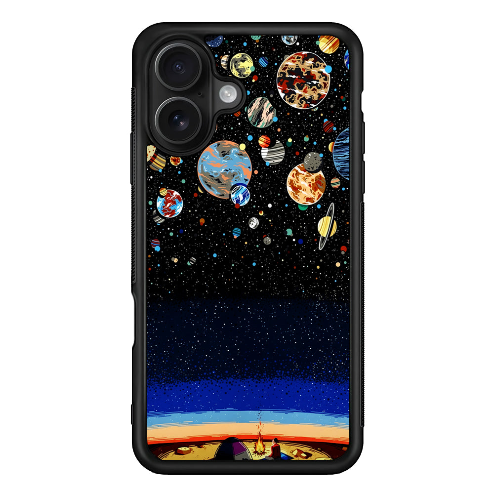 Star Night Camping iPhone 16 Case - Oxvistore