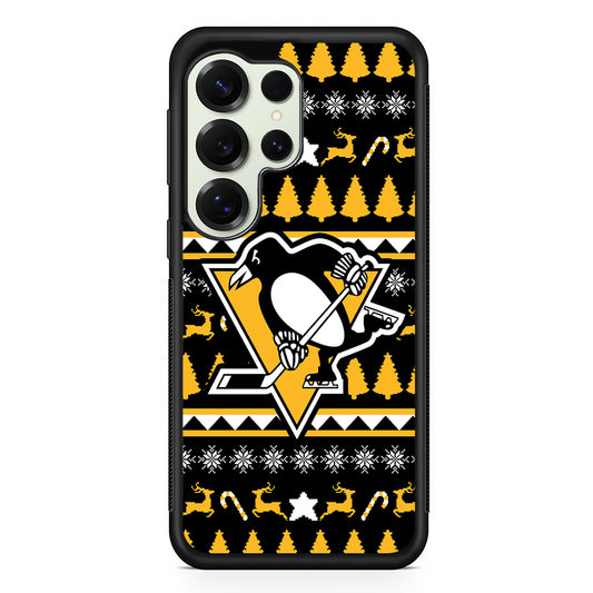 Pittsburgh Penguins Logo Samsung Galaxy S25 Ultra Case | Durable Rubber Case for Samsung Galaxy S25 Ultra