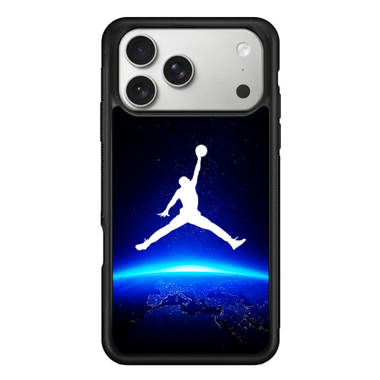 Air Jordan Logo Above Earth iPhone 17 Pro Case | Slim Protective Case for iPhone 17 Pro