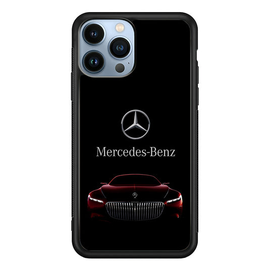 Mercedes-Benz Red Dark Aesthetic iPhone 13 Pro Max Case | Slim Rubber Case for iPhone 13 Pro Max
