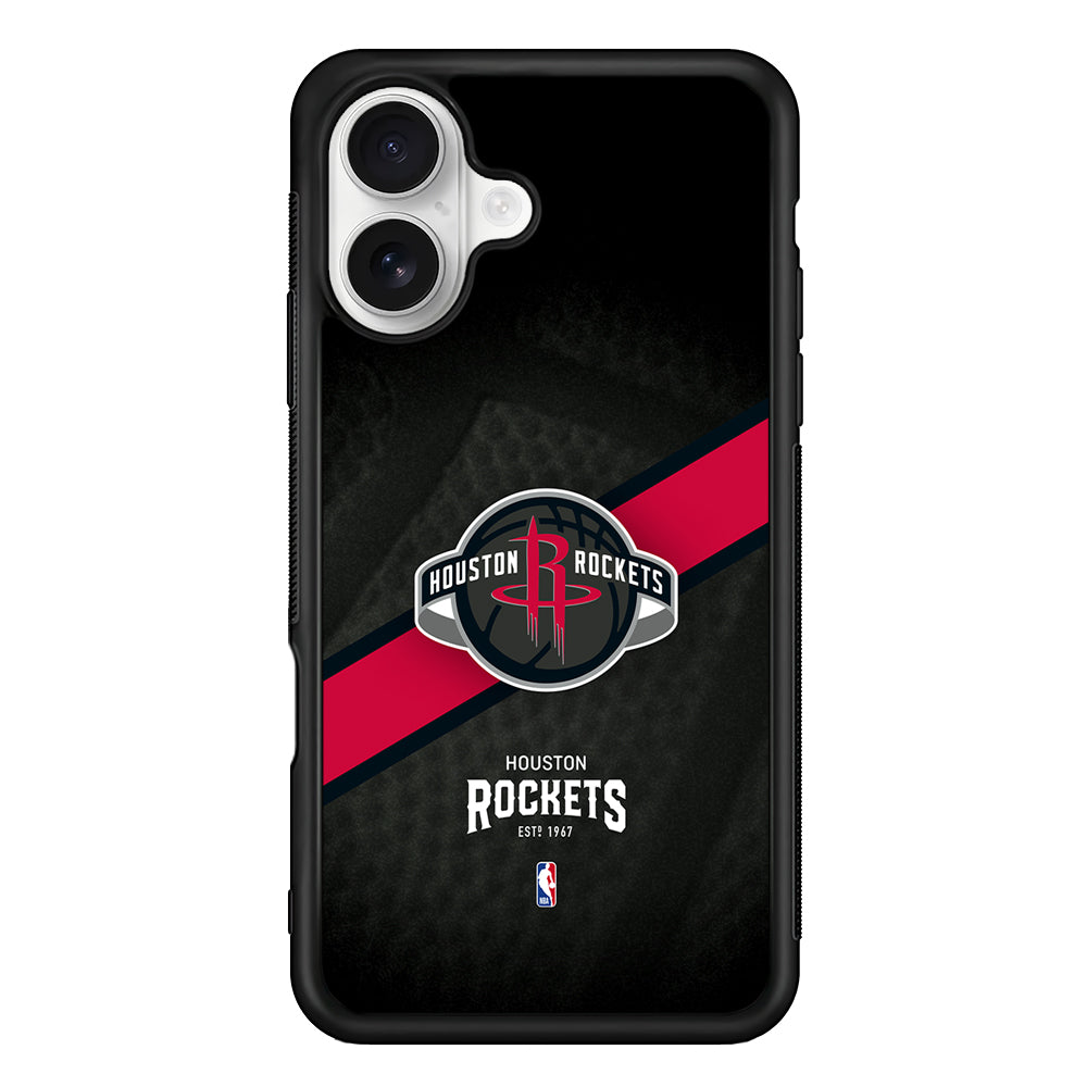 Houston Rockets Logo iPhone 16 Plus Case | Durable Protective Rubber Cover
