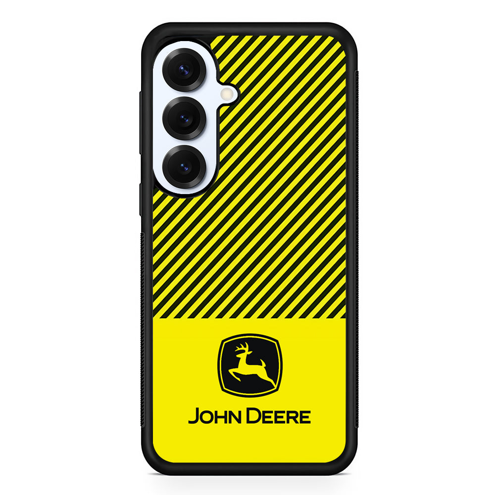 John Deere Black Patern Samsung Galaxy S25 Plus Case | Slim Rubber Case for Samsung Galaxy S25 Plus