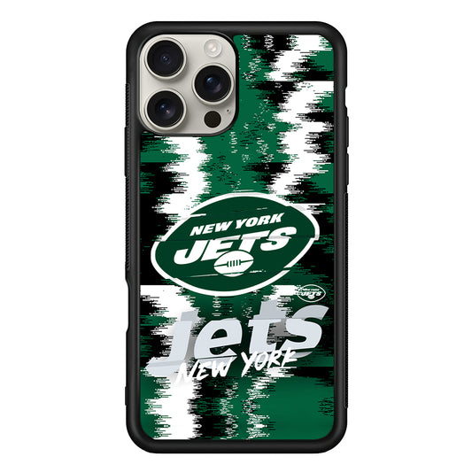New York Jets Abstract Color iPhone 16 Pro Max Case | Stylish Protective Case for iPhone 16 Pro Max